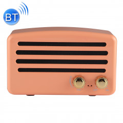 Haut-parleur stéréo portable sans fil Bluetooth V4.2 avec lanière, microphone intégré, prise en charge des appels mains libres et carte TF & AUX IN & FM, Bluetooth Distance: 10 m (orange)