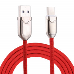 Câble de chargeur rapide de synchronisation de données USB-C / Type-C vers USB 2.0 1 m 2 A, Câble de chargeur rapide de synchronisation de données USB-C / Type-C vers USB 2.0 de 1 m 2 A (rouge)
