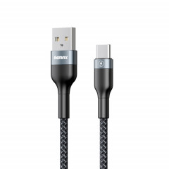 REMAX RC-064a Sury 2 Series 1m 2.4A USB to USB-C / Type-C Câble de données de charge rapide (noir)
