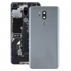 Couvercle arrière de la batterie avec objectif de caméra et capteur d'empreintes digitales pour LG G7 ThinQ / G710 / G710EM / G710PM / G710VMP (argent)