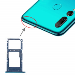 Plateau pour carte SIM + plateau pour carte SIM / plateau pour carte Micro SD pour Huawei Enjoy 9s (bleu)