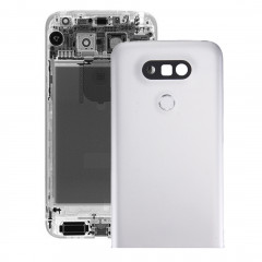 iPartsAcheter pour LG G5 Couverture Arrière en Métal avec Lentille de Caméra Arrière et Bouton d'Empreinte Digitale (Argent)