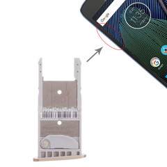 Plateau pour carte SIM + Plateau pour carte Micro SD pour Motorola Moto G5 Plus (Or)