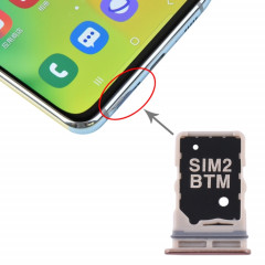Pour Samsung Galaxy A80 Plateau de carte SIM + Plateau de carte SIM (Or)