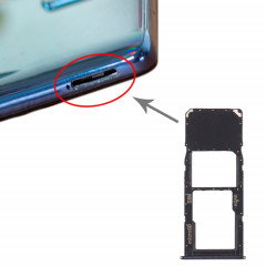 Pour Samsung Galaxy A71 / A715 Plateau de carte SIM + Plateau de carte Micro SD (Noir)