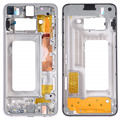 Pour Samsung Galaxy S10e SM-G970F/DS, SM-G970U, SM-G970W Plaque de cadre central avec touches latérales (Blanc)