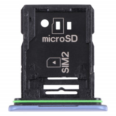 Plateau de carte SIM d'origine + plateau de carte SIM / plateau de carte micro SD pour Sony Xperia 10 III (bleu)