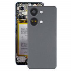 Pour OnePlus Nord 3 couvercle arrière de batterie d'origine avec couvercle d'objectif d'appareil photo (noir)