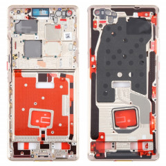 Pour Huawei Mate 40 Pro Original Front Housing LCD Frame Bezel Plate (Or)