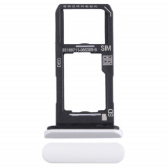 Pour Sony Xperia 10 II Plateau pour carte SIM + Micro SD (Blanc)
