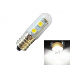 E14 vis lumière LED ampoule de réfrigérateur 1W 220V AC 7 lumière SMD 5050 ampères LED lumière réfrigérateur maison (Cool White)