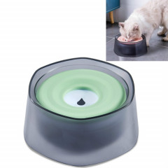 Buvette de flottabilité pour animaux de compagnie Eau anti-éclaboussures pour chiens et chats Bol d'eau potable (vert)