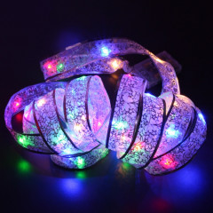 4m 40LEDs cadeau décoration ruban guirlande lumineuse LED fil de cuivre ruban arbre de noël haut bowknot lumière (lumière colorée)