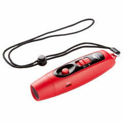 JUNCTION Sifflet d'entraînement en plein air avec chargement USB et commande de trafic à décibels élevés avec fonction d'éclairage (rouge)