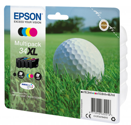 Epson DURABrite Ultra Multipack (4 couleurs)34 XL T 3476 285798-03