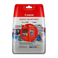 Canon CLI-551XL Photo Value Pack C/M/Y/BK PP-201 10x15cm 50f. 233844-02