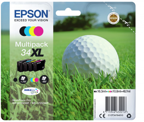 Epson DURABrite Ultra Multipack (4 couleurs)34 XL T 3476 285798-03