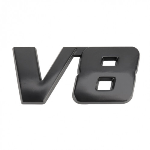 Autocollant décoratif, corps en métal, forme voiture V8 Connect, taille: S (noir) SH318B952-05