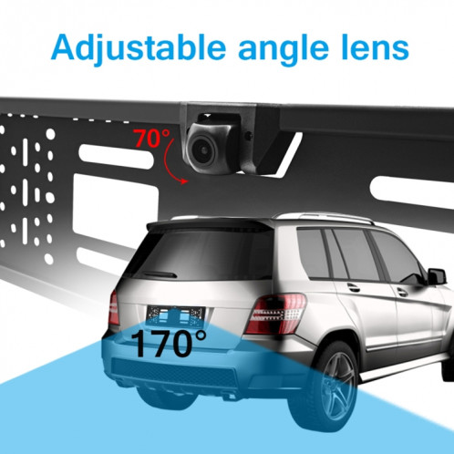 PZ421-WF Europe cadre de plaque d'immatriculation de voiture caméra de vue arrière WIFI de 170 degrés SH75251585-010