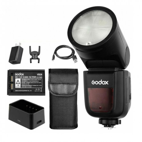 Godox V1C Tête ronde TTL Flash Speedlite pour Canon (Noir) SG635B615-07