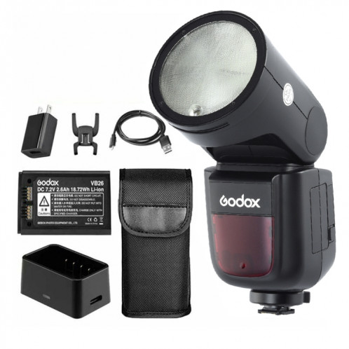 Godox V1S Tête ronde TTL Flash Speedlite pour Sony (Noir) SG637B1388-08