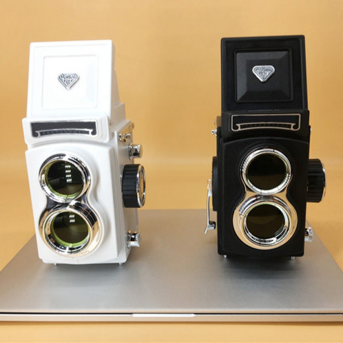 Accessoires de studio photo de modèle d'appareil photo reflex numérique portable rétro factice non fonctionnel (blanc) SH420W1292-06