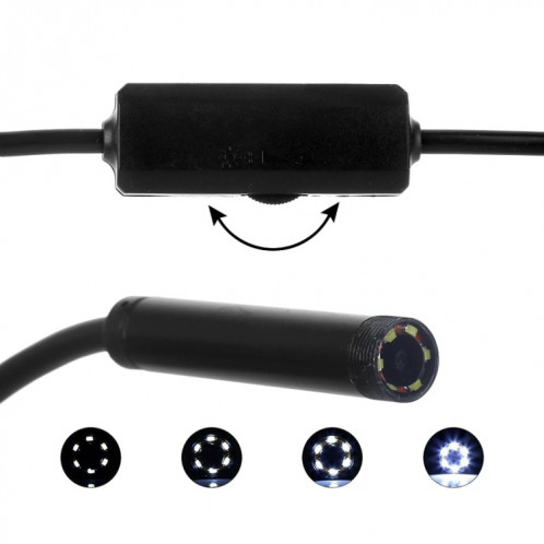 Endoscope de téléphone portable F99 HD, endoscope de tuyau étanche de 8 mm, version Wifi, cordon flexible, longueur: 1,5 m (noir) SH111B188-09