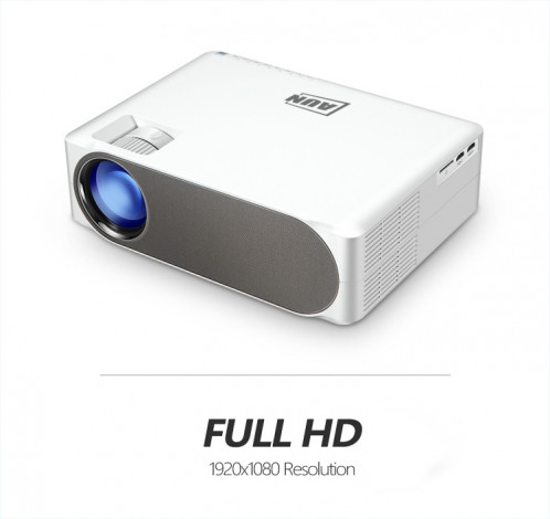 AUN AKEY6S 5,8 pouces 5500 Lumens 1920x1080P Projecteur LED HD Portable avec télécommande, Android 6.0, support USB / SD Card / AV / VGA SA01071212-08