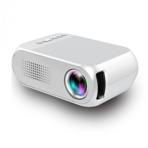 YG320 320 * 240 Mini projecteur LED Home Cinéma, prise en charge HDMI et AV et SD et USB (blanc) SH973W1886-015