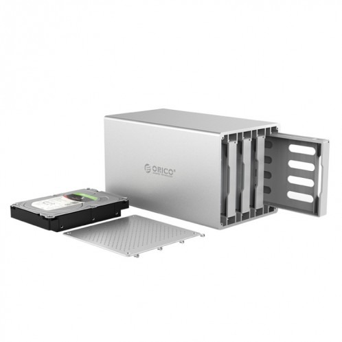 ORICO Honeycomb Series WS400RC3 SATA 3,5 pouces USB-C / Type-C 4 baies boîtier en alliage HDD / SSD avec raid, la capacité de support maximale: 40 To SO00401346-012
