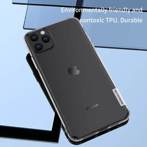 Pour iPhone 11 Pro Max NILLKIN Nature Housse de protection souple et transparente en TPU (Blanc) SN103A519-07