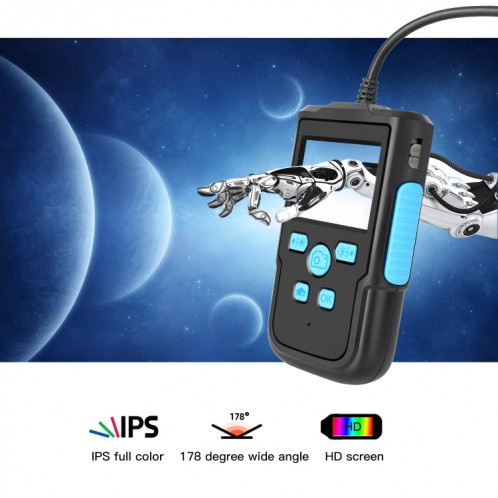 P60B 3.9mm 1080P 2,4 pouces IPS Screen IP68 Étanche Endoscope numérique HD, Longueur: 10m Câble dur SH3703609-08