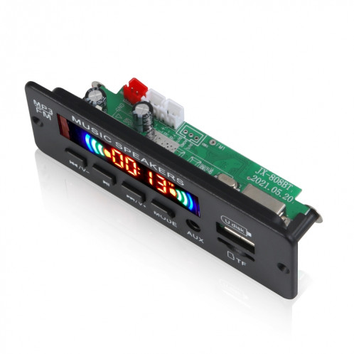 JX-808BT voiture 12V Audio Decoder Panneau de décodeur FM Radio USB, avec Bluetooth / Télécommande / Enregistrement SH76891563-05