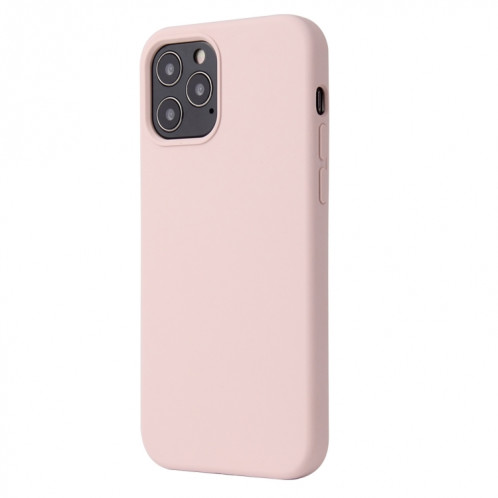 Couleur en silicone de couleur unie Cas de protection antichoc pour iPhone 13 mini (sable rose) SH601H37-07