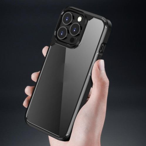 TPU + Cas de protection PC pour iPhone 13 Pro (Noir) SH903A377-07