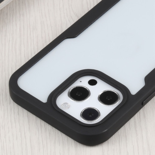 Acrylique + TPU 360 degrés Couverture complète Cas de protection antichoc pour iPhone 13 Pro (Noir) SH003E1175-06