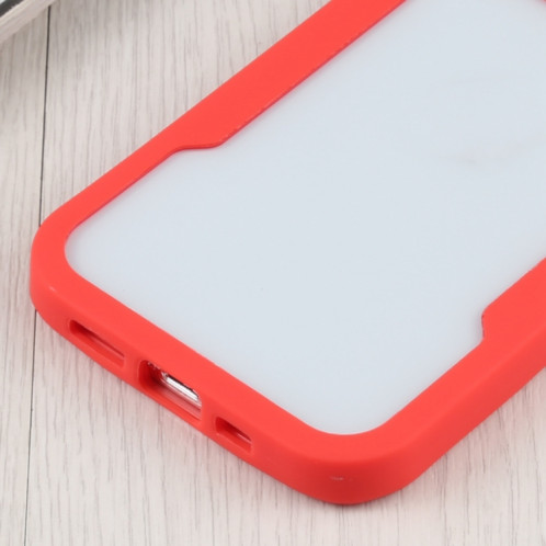 Acrylique + TPU 360 degrés Couverture complète Cas de protection antichoc pour iPhone 13 Pro (rouge) SH003F940-06
