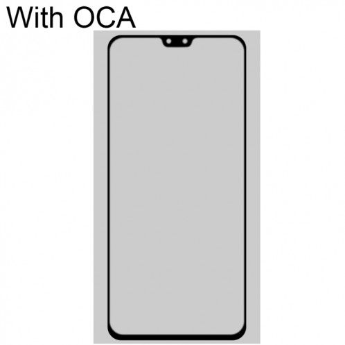 Pour vivo S9 lentille extérieure en verre d'écran avant avec adhésif OCA optiquement clair SH2222753-06
