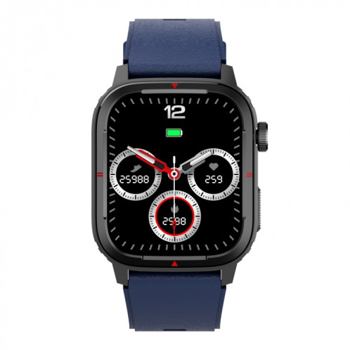 Q25 1,7 pouce TFT HD Screen Smart Watch, support Bluetooth Call / Hyperpwek Pressure Suiving (bleu) SH001A1249-07