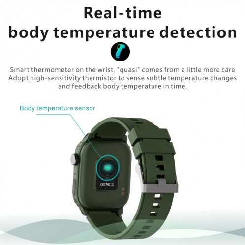 Q25 1,7 pouce TFT HD Screen Smart Watch, support Bluetooth Call / Hyperpwek Pressure Suiving (bleu) SH001A1249-07