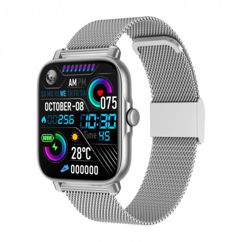 GT30 1,69 pouce TFT Screen Smart Watch, acier BNAD IP67 Assistance imperméable Call Bluetooth / Modes de sport multiples (argent) SH001B151-07