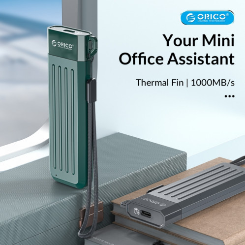 ORICO MM2C3-GR USB3.1 Gen1 Type-C 6Gbps M.2 SATA SSD Boîtier (Vert) SO201A532-07