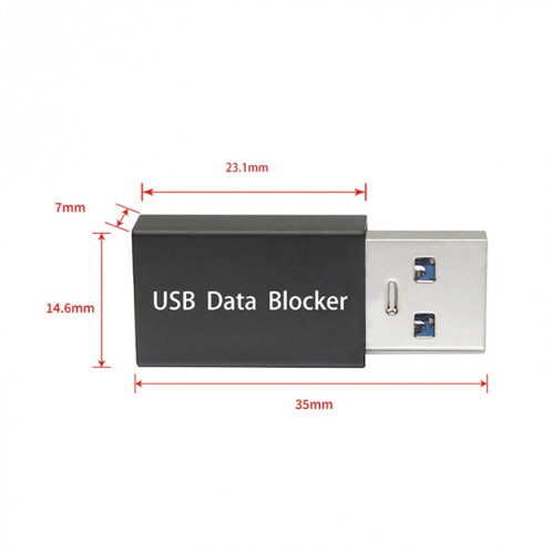 Connecteur de charge du bloqueur de données USB GEM02 (or) SH901C1782-05