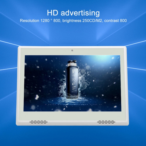 HSD1007A 10,1 pouces écran tactile tout en un PC, RK3288 2 Go + 16 Go Android 6.0, prise : prise UE (blanc) SH202B348-07