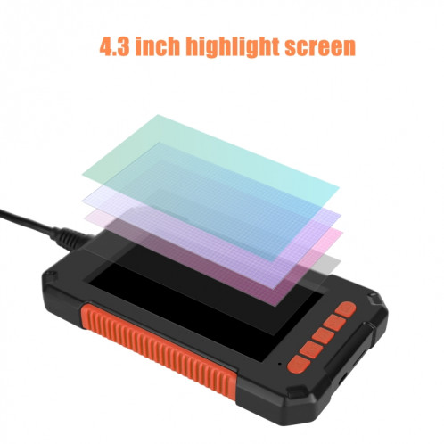 P40 8 mm HD Endoscope industriel à écran vertical intégré portable étanche, longueur : 2 m (fil flexible) SH101B703-014