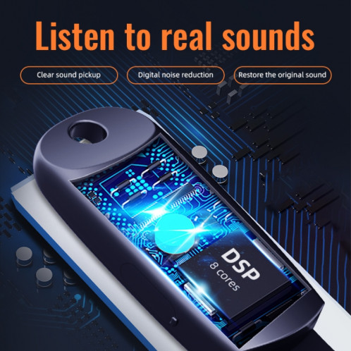 JNN S26 Enregistreur vocal numérique intelligent avec cordon, capacité : 16 Go (noir) SJ503A1626-08