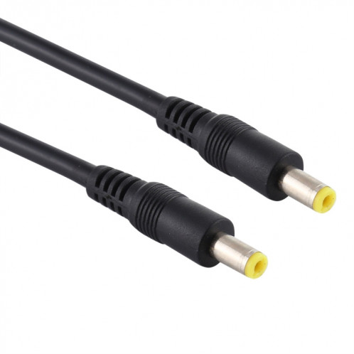 Fiche d'alimentation CC 5,5 x 2,5 mm Câble de connecteur adaptateur mâle à mâle, longueur du câble: 1 m (noir) SH302A1021-04