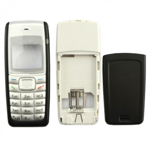Pour Nokia Nokia 1110/1112 Couverture complète du boîtier (noir) SH901A819-04
