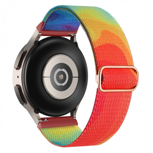Pour Coros Apex Pro / Apex 46mm 22mm Bracelet de montre à boucle tissée en nylon coloré peint (liquide coloré) SH301G1603-07