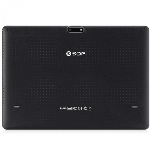 BDF K107 Tablette d'appel téléphonique 3G 10,1 pouces, 2 Go + 32 Go, Android 9.0 MTK6735 Quad Core, prise en charge double SIM, prise UE (noir) SB401A21-013